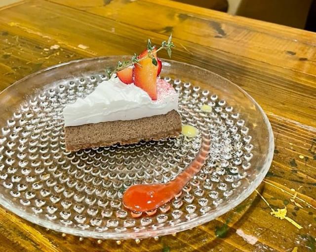 Today’s dolce アールグレイ香るベイクドチーズケーキ