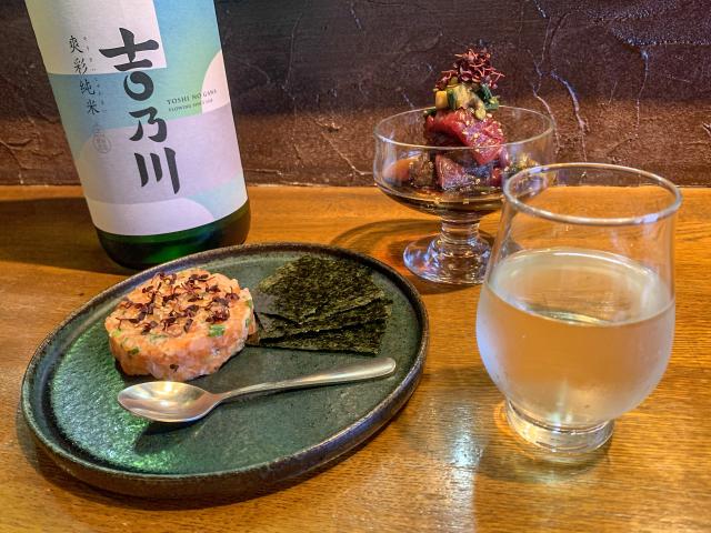 おちゃのま ひしん　アテ　日本酒