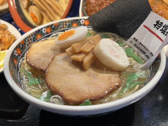 新千歳空港  あじさい　塩ラーメン